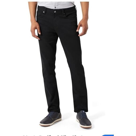 DKNY Men's Bedford Slim Fit Jeans for Men - Slim Fit Mens Stretch Denim Jeans 31 - Picture 1 of 8